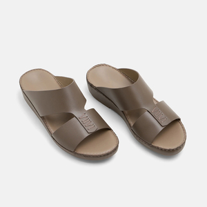 Premium Italian Full-grain Leather Arabic Sandals Soft Cushioned Hand-stitched Custom Luxury Dubai <b>Slipper</b> Everyday Wear - Product Image 2