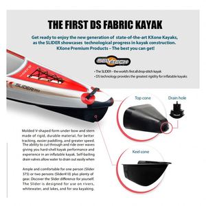 Kayak gonflable pliable pour 2 personnes PF Manufacture Factory, canoë de pêche avec pompe manuelle KX05 PF, vente en gros de kayaks pliables - Product Image 6