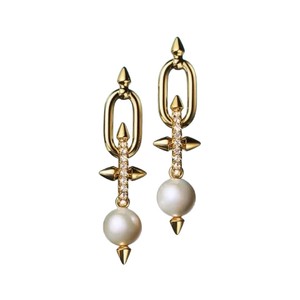 WENCHI 10918 22594 Accessoires DIY pour perles, support vide pour clou d'oreille en argent S925, pour perles de 9-11mm, magnifiques apprêts plaqués or, type artisanat - Product Image 4