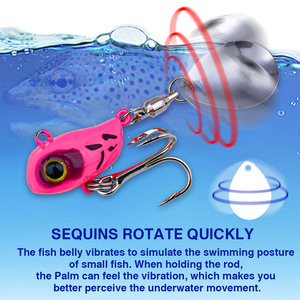 เหยื่อตก<span class=keywords><strong>ปลา</strong></span>โลหะแบบจมเรืองแสง FJORD 10.5 กรัม 14 กรัม <span class=keywords><strong>ตา</strong></span> 3 มิติ เหมือนจริง พร้อมปีกหมุนเลื่อม VIB Jig Lures - Product Image 3