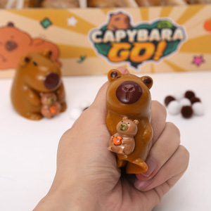 Juguetes Blandos de TPR Ecológicos de Capibara, Paquete de Juguetes Antiestrés, Recuerdo de Fiesta, para Niños Mayores de 8 Años, Caja Sorpresa de Alta Calidad Certificada - Product Image 4
