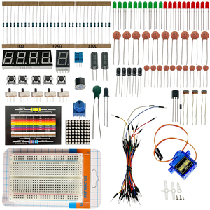 Electronic Components Starter Kit with Resistors <strong>LEDs</strong> Capacitors Jumpers for Breadboard <strong>Arduino</strong> - Product Image 3