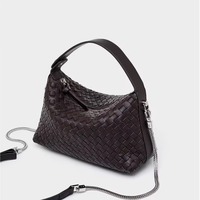 Tas dan Dompet Wanita Mode Wanita Dompet Wanita Terlaris Baru Tas Selempang Wanita Kulit Asli Anyaman