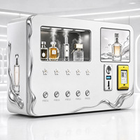 Distributeur automatique de parfum avec logo personnalisé, écran 10,1 pouces, lecteur de carte de crédit mural, machine intelligente de test de parfum