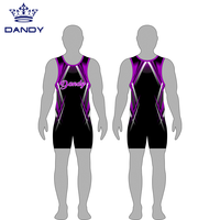 Justaucorps de gymnastique pour garçons en gros bon marché justaucorps de danse avec logo personnalisé