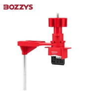 BOZZYS Bloqueo de válvula de bola universal de un solo brazo de acero de 40mm con abrazadera de válvula para bloqueo de puertas y compuertas