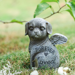 Pierre commémorative personnalisée pour animaux de compagnie, en résine écologique peinte à la main, avec motif d'amour, pour chats et chiens - Product Image 4
