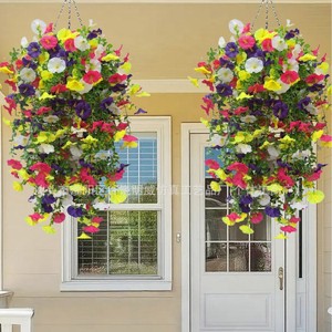 Vignes artificielles de glycine, 4 pièces, couleurs mélangées, plantes suspendues, fleurs en soie pour la décoration intérieure, extérieure et de mariage - Product Image 2
