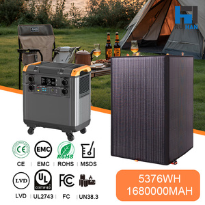 5376Wh 3000W Type-C MPPT Portable Power Station With All-in-One <b>Solar</b> <b>Generator</b> Cigar for Emergency Off-Grid Use Pure Sine Wave - Product Image 5