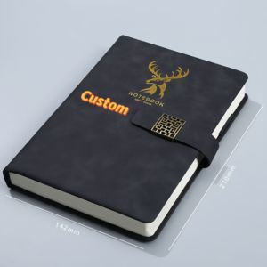 A5 Personalized Logo Diary Notebook Premium Custom <b>Magnetic</b> Planner Printing Hardcover Journal Notebook Pink - Product Image 3