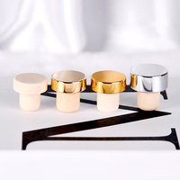 Bouteille diffuseur en verre rond classique transparent mat noir et blanc 100ml 150ml 250ml vide avec bouchon