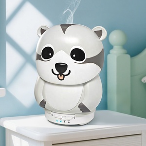 เครื่องกระจายกลิ่นหอม เครื่องเพิ่มความชื้นในอากาศ เครื่องอโรมาเธอราพี แสงหลากสี รูปสัตว์ เครื่องเพิ่มความชื้นแบบพกพาเสียงเบาสำหรับโรงแรม - Product Image 6