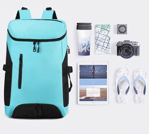 Unisex Multi-functional Water Resistant Badminton Sports Polyester 37.6L Portable Travel Bag <b>Backpack</b> <b>Large</b> Capacity Shoes - Product Image 6