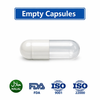 Capsules végétales vides halal en gel, en promotion