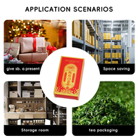 Carpas de Lujo con Estampado UV, Resistentes al Agua, de Papel Recubierto, Ecológicas, Hechas con Materiales Reciclados para Embalaje de Regalos Personalizados
