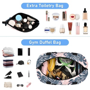 Sac de sport à imprimé Hawaï, séparation sec/humide, portable, imperméable, sac de voyage d'extérieur avec compartiment à chaussures - Product Image 4