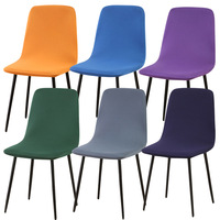 Housses de chaise extensibles en polyester Spandex de couleur unie pour église mariage restaurant salon événement jeu housse de chaise