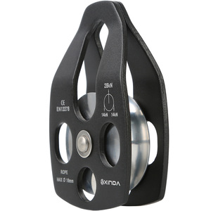 Polea de Montañismo Xinda para Cuerda de 16 mm, Capacidad de Carga de 28 kN, con Rodamientos, para Escalada y Rescate - Product Image 1