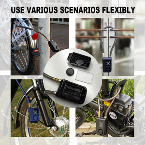 Kunci Kabel Digital Baja Anti Maling Grosir, Pelacak AirTag Anti Hilang, <span class=keywords><strong>Alarm</strong></span> Anti Pencurian, Tahan Air, untuk Skuter dan Sepeda Listrik - Product Image 5