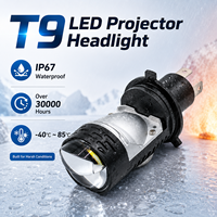 Ampoule de phare LED pour voiture SFIDA T9 12V, nouvelle, super lumineuse, projecteur H4, 52W, 6000K, 5200LM, puce 3570, IP67