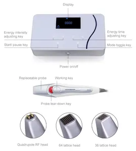 Portable Fractional Radiofrecuencia 3 Heads Radio Frequency Rf Face Lifting Skin Rejuvenation Machine Home Use