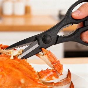 مقص مطبخ خفيف الوزن وصديق للبيئة من غاروين بشفرة حادة جداً 4 بوصات مصنوع من الفولاذ المقاوم للصدأ طويل الأمد مع مقبض مريح من البلاستيك ABS - Product Image 6