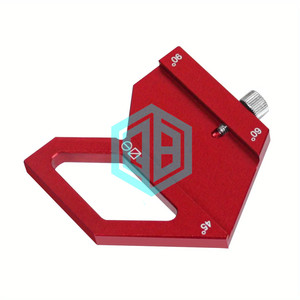 Règle en acier pour le travail du bois bloc de positionnement Center Finder 45/60/90 degrés Angle Scriber ligne jauge de marquage <span class=keywords><strong>menuiserie</strong></span> disposition carrée - Product Image 6
