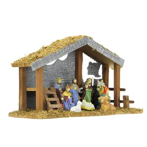 Giocattolo di natale della resina di angelo figurine presepe