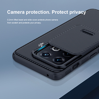 Étui de téléphone portable NILLKIN Classic Texture Hard PC Armor pour OnePlus 11 10 Pro 5G avec cache-caméra coulissant