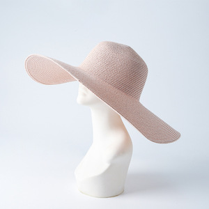 Wide Brim Wholesale Custom Summer <strong>Beach</strong> Sun Floppy Paper Straw <strong>Hat</strong> <strong>for</strong> <strong>Women</strong> - Product Image 5