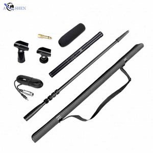 Kit d'enregistrement vidéo pour interviews et tournages : Support de micro canon, Tige d'extension, Barre de maintien pour équipe, Support de perche en carbone - Product Image 1