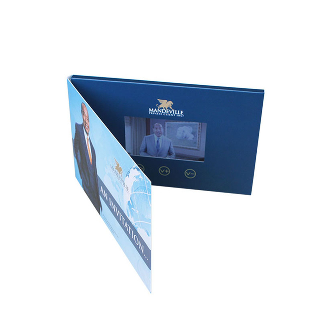 Custom 7 Inch Lcd Screen Tft Video Greeting Card Advertisement Business LCD Card Video