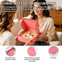 Caja de Envío Rígida con Forro de Esponja y Laminación Brillante con Logotipo Personalizado, Cajas de Cartón Corrugado Ecológicas para Empaque de Regalos