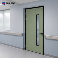 Pintu Baja Modern Dushi Medical untuk Rumah Sakit, Hotel, Aula, Interior, Bengkel, Ruang Bersih, Tahan Air, Antibakteri, Tahan Api, Fiberglass