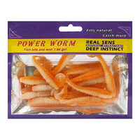 Vente en gros d'appâts souples flottants à eau fausse perche poisson Mandarin queue rouge carpe verte naufrage lent vis à queue en T inversée en PVC imprimée