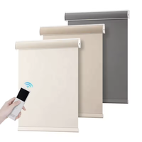 Persianas Enrollables Automáticas Inteligentes Motorizadas Eléctricas para Interiores de Oficina, Elegantes y Comerciales, con Bloqueo de Luz 100% Total