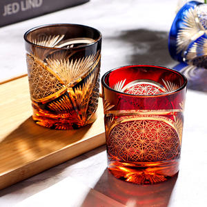 Copo de Cristal Estilo Japonês Edo Che, Copos de Luxo Leve para Whisky e Bebidas Espirituosas, 301-400ml - Product Image 3