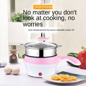 Sartén Eléctrica Multifuncional Pequeña con Cuerpo de Plástico, Mini Cocina Eléctrica para Uso Doméstico, Ideal para Estudiantes y Dormitorios - Product Image 2