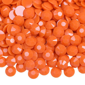 Juli Vente en gros de strass en résine <span class=keywords><strong>opaque</strong></span>, effet gelée, solides, 3mm 4mm 5mm, non thermocollants, à dos plat, pierres de cristal pour artisanat de gobelets DIY - Product Image 3