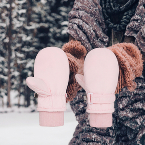 Gants de ski roses pour enfants, mitaines imperméables, antidérapantes, réglables, pour snowboard, sports de plein air, équipement de protection des mains chauds - Product Image 3