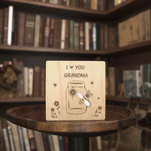 XCXCH1759 Meilleur <span class=keywords><strong>cadeau</strong></span> pour <span class=keywords><strong>grand</strong></span>-mère le jour <span class=keywords><strong>de</strong></span> la fête des mères Panneau en bois fait à la main «J'aime ma <span class=keywords><strong>grand</strong></span>-mère» - Product Image 5