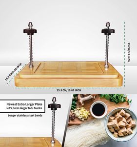 Molde de tofu de bambú para prensa de tofu, seguro para lavavajillas - Product Image 4