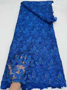 <span class=keywords><strong>Dentelle</strong></span> africaine soluble dans l'eau de haute qualité, <span class=keywords><strong>dentelle</strong></span> française écologique avec strass pour vêtements et fêtes, commande minimum de 5 yards - Product Image 4