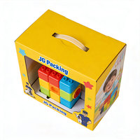 Boîtes cadeaux en carton ondulé OEM, boîtes d'emballage pour jeux d'enfants, jouets en peluche, boîte en carton d'expédition avec fenêtre transparente en PVC