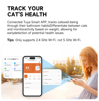 Litière automatique pour chat Vansity, autonettoyante, confortable, grande capacité, facile à nettoyer, toilette automatique pour chat