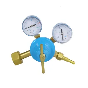 Fully Brass Russian Type Industrial Oxygen O2 Welding/Cutting Pressure Regulator With W21.8 Or Customized Inlet Connection