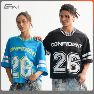 T-shirt en jersey à manches courtes pour homme <span class=keywords><strong>EtaI</strong></span>, imprimé lettres vintage, maille respirante de haute qualité, coupe ample, tendance, marque - Product Image 3