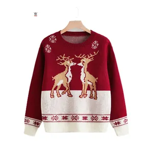 Suéter navideño de fábrica personalizado barato y feo al por mayor recién llegados diseño de manga larga