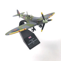 Vente chaude britannique WWII Spitfire Fighter Simulation Creative Metalt alliage modèle d'avion pour la décoration de la maison nouveauté