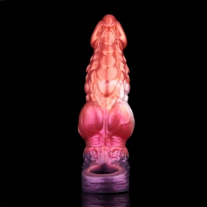 Fantasy Horse Penis Sleeve Extender Cock Sleeve,Monster Knot Penis Sleeve Extender 3 Size Silicone Reusable Horse <b>Dildo</b> - Product Image 2
